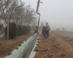 دیوار کشی محوطه