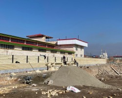 دیوارکشی محوطه در نظرآباد