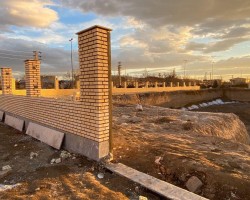 دیوارکشی محوطه در نظرآباد