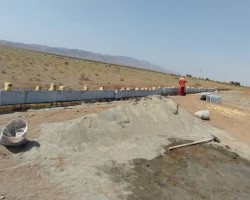 اجرای دیوار کشی محوطه در شهرک صنعتی امید البرز