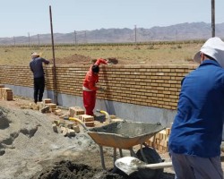 اجرای دیوار کشی محوطه در شهرک صنعتی امید البرز