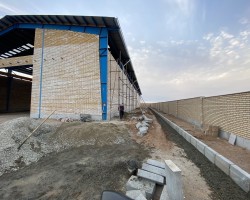 جدول کشی محوطه سوله در امید البرز جدول کشی محوطه سوله