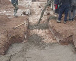 مرحله اجرای فونداسیون سوله پروژه آقای شاملو مرحله اجرای فونداسیون سوله