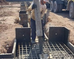 مرحله اجرای فونداسیون سوله پروژه آقای شاملو در اشتهارد مرحله اجرای فونداسیون سوله